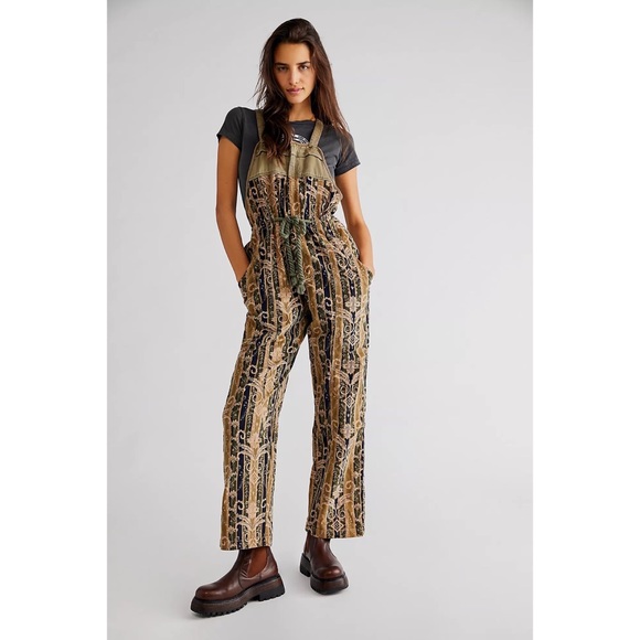 Free People Hold On Cord Overalls